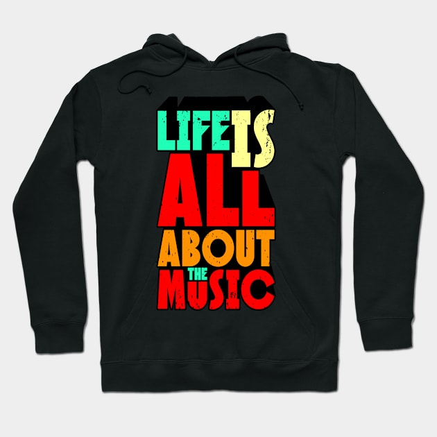 Music is Full of Music Hoodie by FabRonics